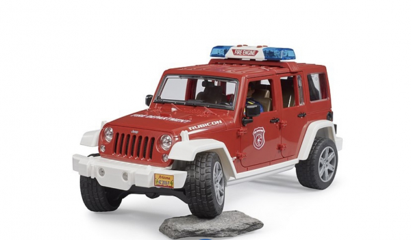 Jeep Wrangler Unlimited Rubicon Feuerwehrfahrzeug mit Feuerwehrmann