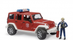 Jeep Wrangler Unlimited Rubicon Feuerwehrfahrzeug mit Feuerwehrmann